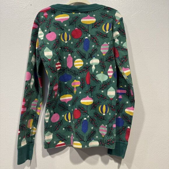 Hanna Andersson Pajamas Cotton Matching Long John Christmas Green Kids 120 6-7 - Picture 7 of 9